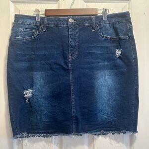 Royalty for Me Denim Stretch Skirt